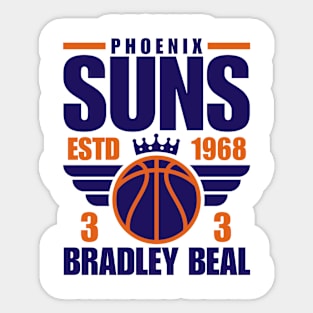 Phoenix Suns Beal 3 Basketball Retro Sticker